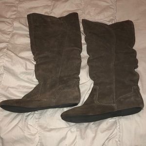 Brown Suede Boots